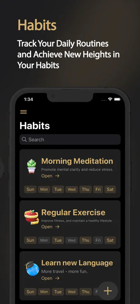 Achieve daily task and habits for iphone